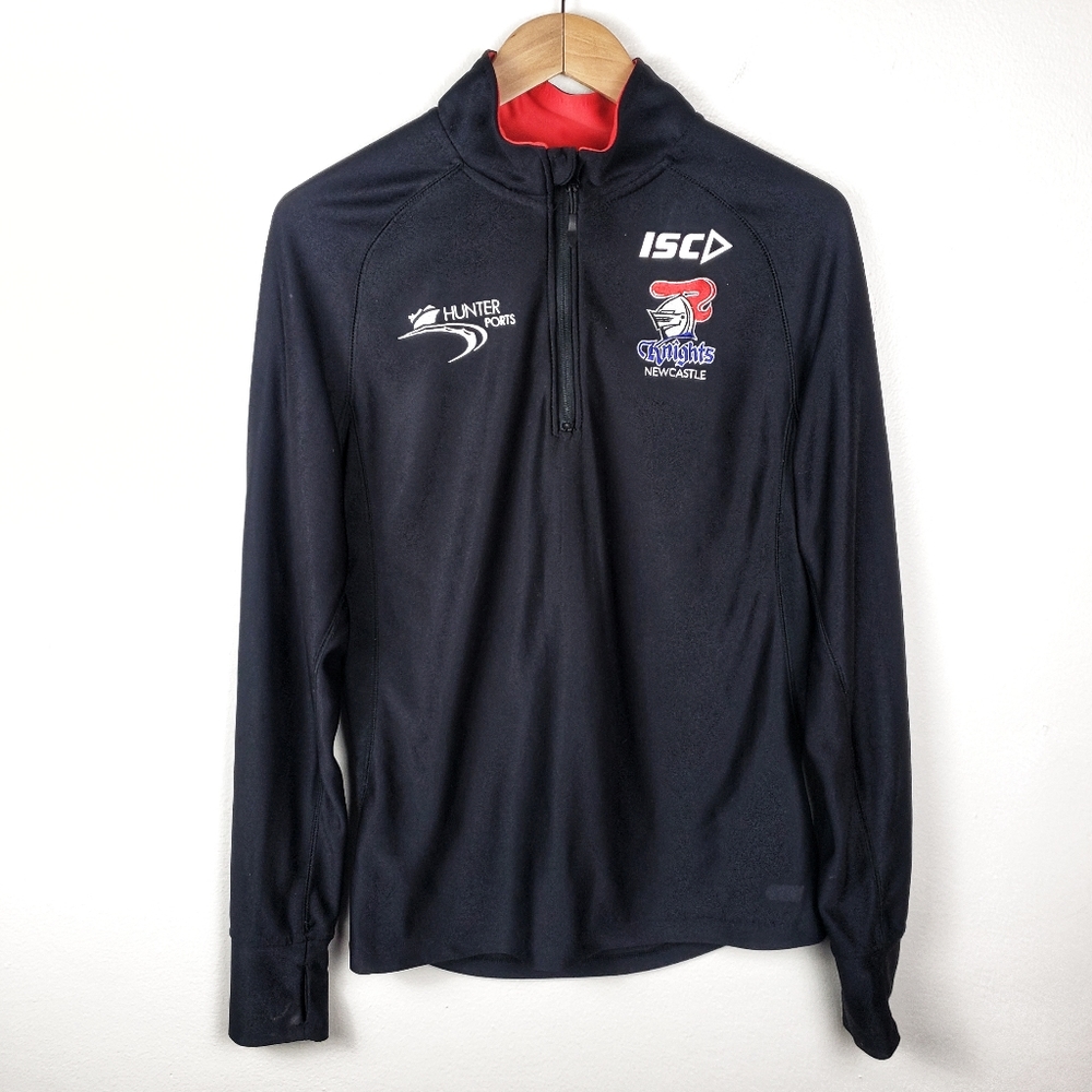 NRL AUTHENTICS New Castle Knights Black Pullover S - Picture 1 of 7